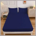 Egyptian Cotton Fitted Sheet Navy Blue