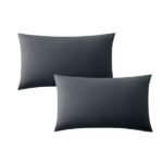 Egyptian Cotton Housewife Pillowcases Charcoal Color