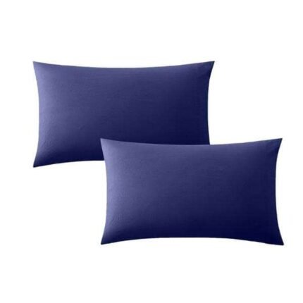 400 Thread Count Housewife Pillow Cases Navy Blue Color