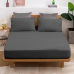 400 Thread Count Fitted Sheet Charcoal color