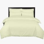 Egyptian cotton duvet cover 400 thread count in cream color