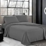 Grey Cotton Flat bedSheet