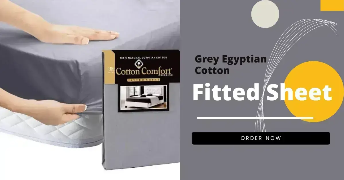 Egyptian Cotton Fitted sheet 25cm Grey